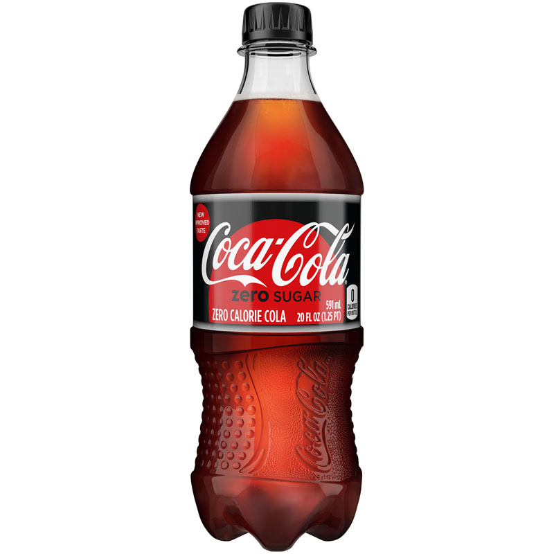 Coca-Cola Zero Sugar Soda 20oz Bottles (Pack of 12)