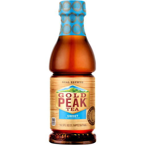 thumbnail image 2 of Gold Peak Real Brewed Tea Cane Sugar Sweet, Bottled Tea Drink, 16.9 Fl... 2 of 10