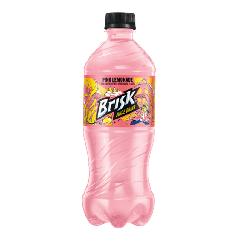 Brisk Pink Lemonade Juice Drink 20 fl oz Bottles – 24 Pack