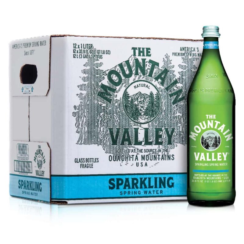 Mountain Valley Sparkling Water 1 Liter12 pack by